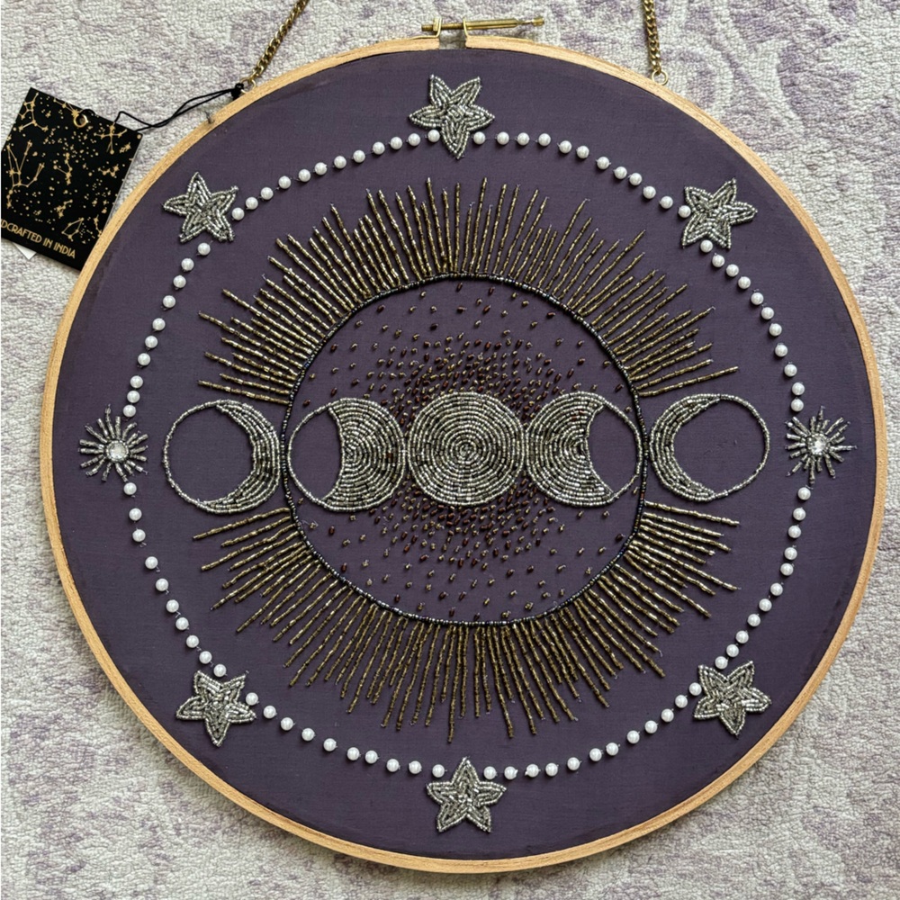 Hanging beaded wall decor